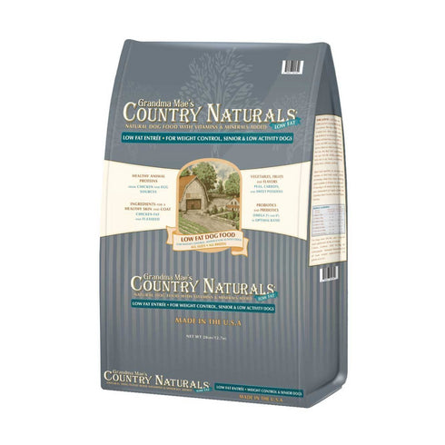 Grandma Mae's Country Naturals Senior Low Fat Dry Dog Food, 4 Lb - Poudre Pet and Feed Supply